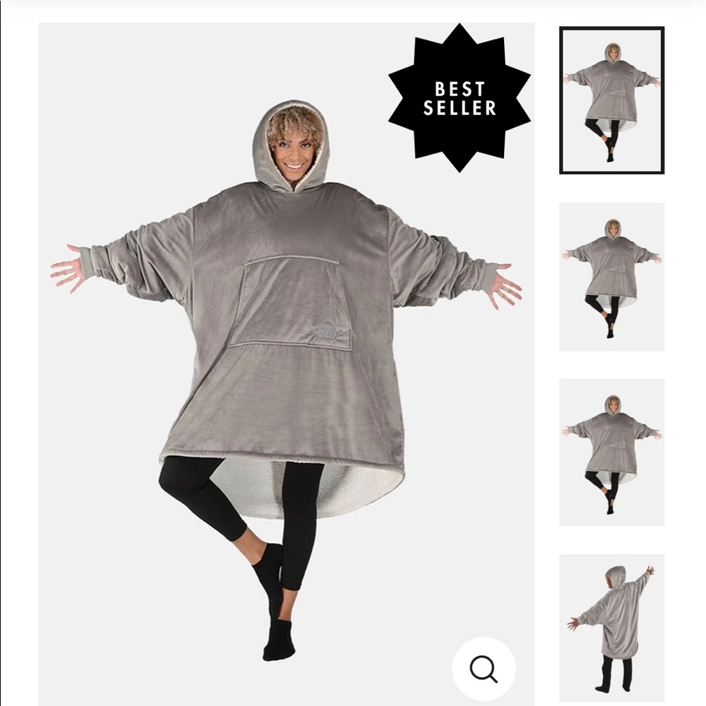 THE COMFY Original | Oversized Microfiber & Sherpa Wearable Blanket